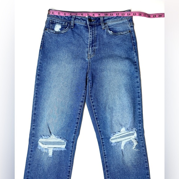 RSQ Women’s High Rise Straight Leg Distressed Women's Jeans Size- 30 - Picture 3 of 10